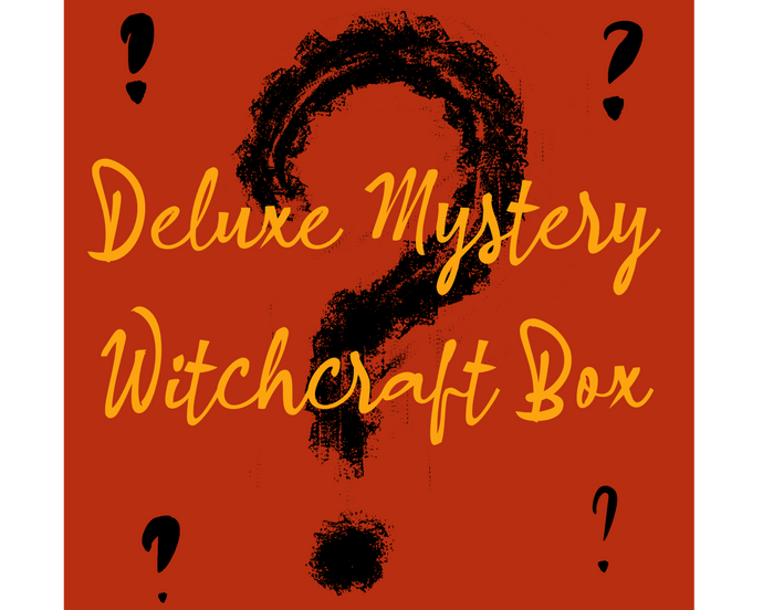 Red mystery box with black question marks image.