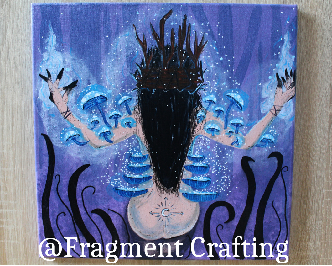 Forest Fae Acrylic Original Painting