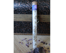 Load image into Gallery viewer, A test tube of Lavender and Vanilla bath salts.
