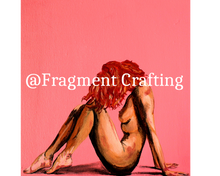 Load image into Gallery viewer, A print copy of an acrylic piece of artwork with a pink background and a nude woman sitting sideways.
